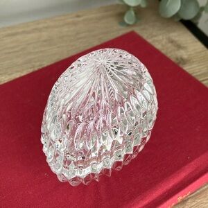 Gorham Vintage Cristal Egg Trinket Box / Ring Dish